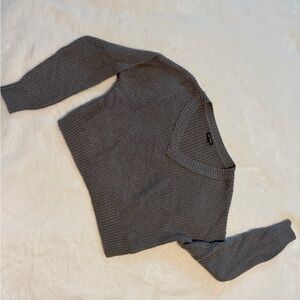 Wild Fable Charcoal V-Neck Sweater